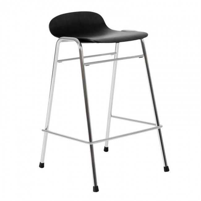 Hem Touchwood counter 스톨 65 cm 블랙 - 크롬 HE20149