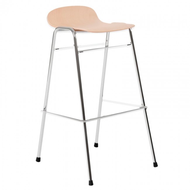 Hem Touchwood bar 스톨 75 cm 네츄럴 beech - 크롬 HE20176
