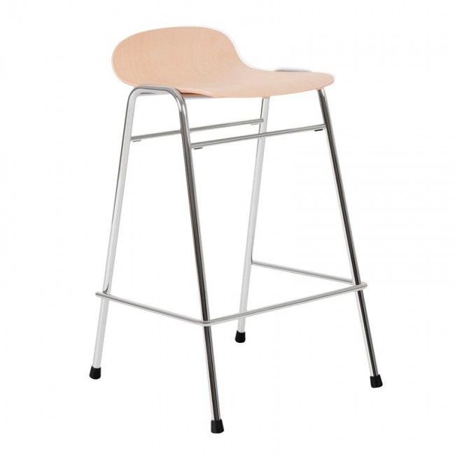 Hem Touchwood counter 스톨 65 cm 네츄럴 beech - 크롬 HE20152