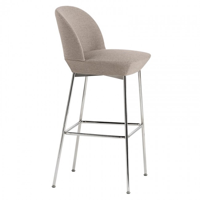 MUUTO 무토 Oslo counter 스톨 75 cm Ocean 32 - 크롬 MU14720-CHRO-32