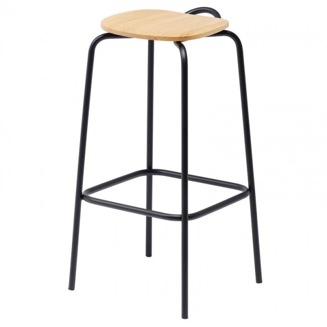 Mattiazzi MC16 Forcina bar 스톨 74 cm 블랙 steel - ash MTZ-7SGFORCAINFR70000