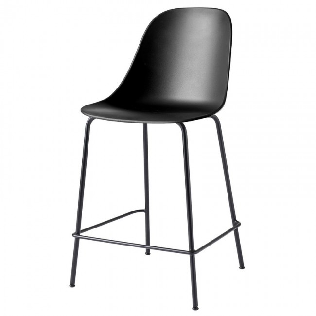 MENU 하버 카운터 사이드 체어 63 cm 블랙 - 블랙 steel MENU Harbour counter side chair 63 cm  black - black steel 01627