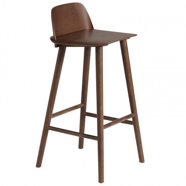 MUUTO 무토 Nerd bar 스톨 75 cm stained 다크 brown MU32069