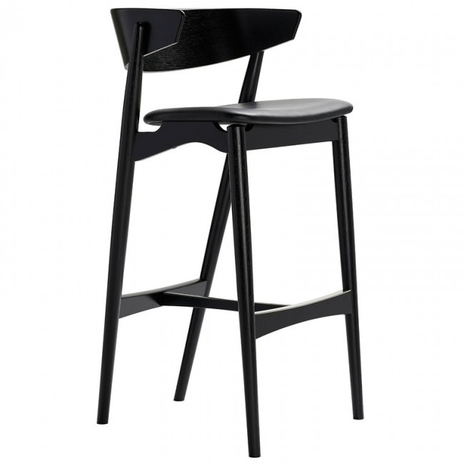 Sibast No 7 bar 스톨 75 cm 블랙 - leather SBNO7BS-75-BLO-BLACK40509