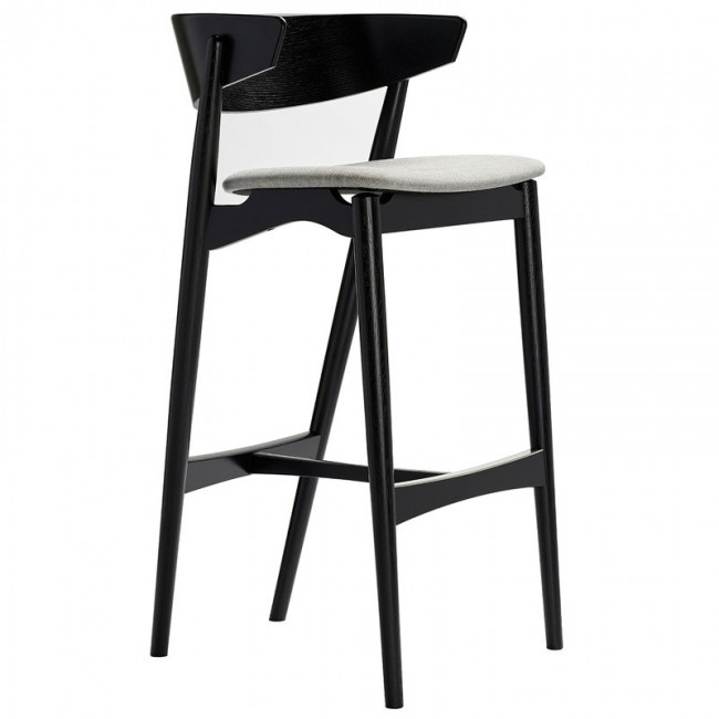 Sibast No 7 bar 스톨 75 cm 블랙 - grey Remix 123 SBNO7BS-75-BLO-REMIX123