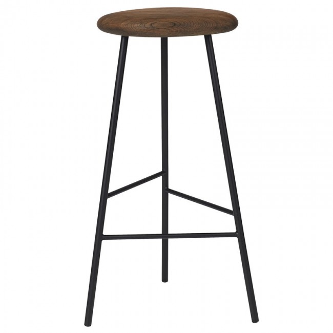 WARM NORDIC 웜 노르딕 Pebble bar 스톨 75 cm 스모크 oak - 블랙 WA2505002