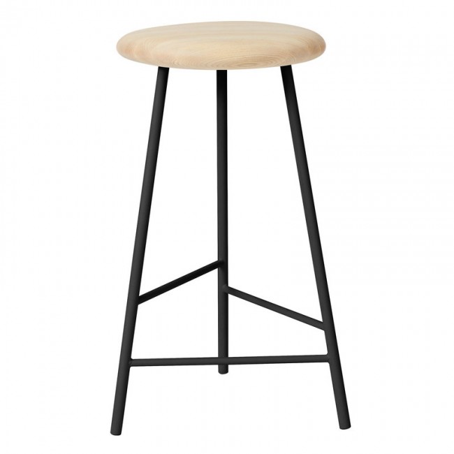 WARM NORDIC 웜 노르딕 Pebble bar 스톨 65 cm oiled ash - 블랙 WA2505004