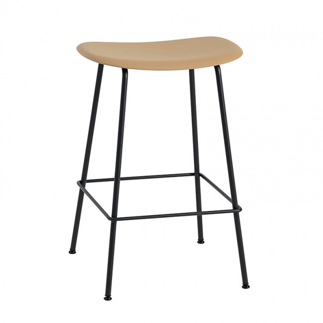 MUUTO 무토 Fiber counter 스톨 65 cm 튜브 base ochre - 블랙 MU23533