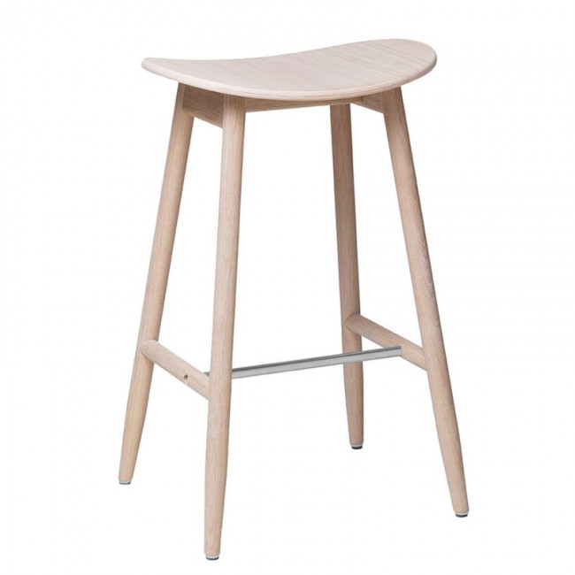 Massproductions Icha bar 스톨 65 cm 화이트 oiled oak MRIC-0211300