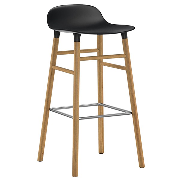 NORMANN COPENHAGEN 노만코펜하겐 Form bar 스톨 75 cm 블랙 - oak NC602800