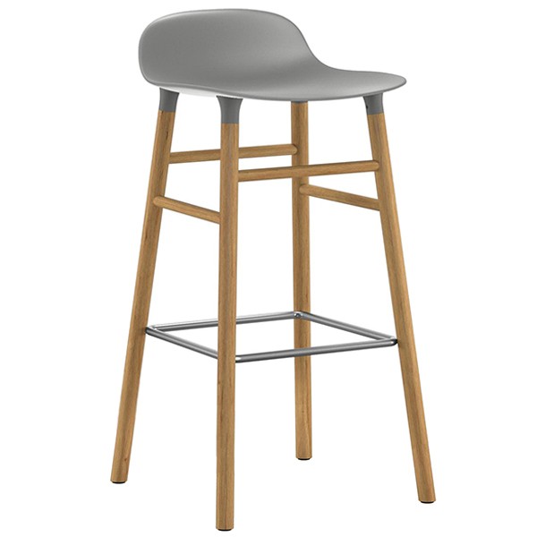 NORMANN COPENHAGEN 노만코펜하겐 Form bar 스톨 75 cm grey - oak NC602799