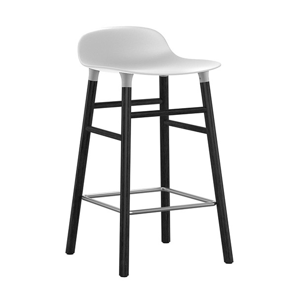 NORMANN COPENHAGEN 노만코펜하겐 Form bar 스톨 65 cm 화이트 - 블랙 oak NC603212