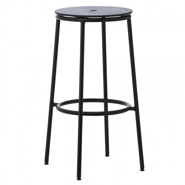 NORMANN COPENHAGEN 노만코펜하겐 Circa bar 스톨 75 cm 블랙 steel - oak NC506091