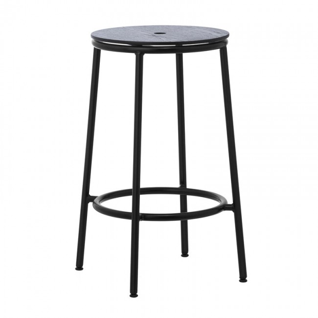 NORMANN COPENHAGEN 노만코펜하겐 Circa bar 스톨 65 cm 블랙 steel - oak NC506081