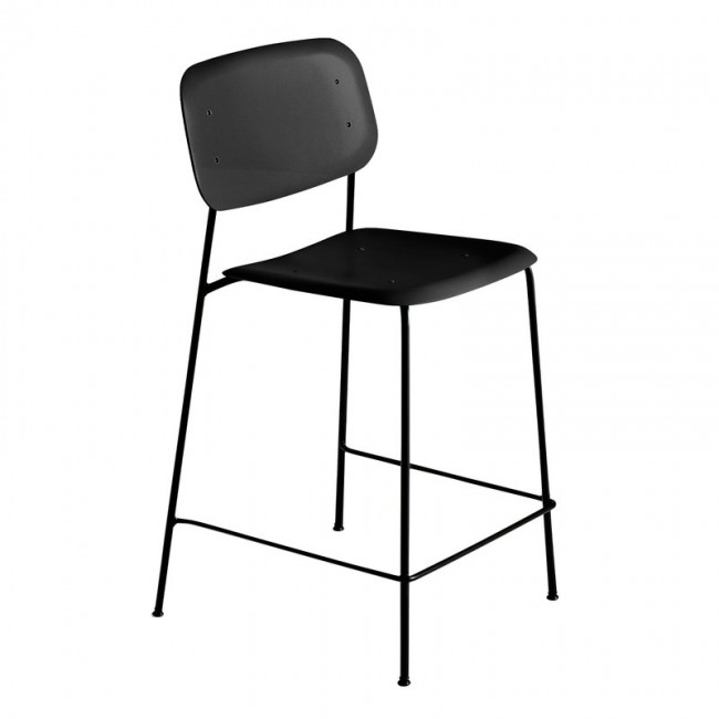 HAY 헤이 소프트 Edge P10 bar 의자 65 cm 블랙 HA937879-BL