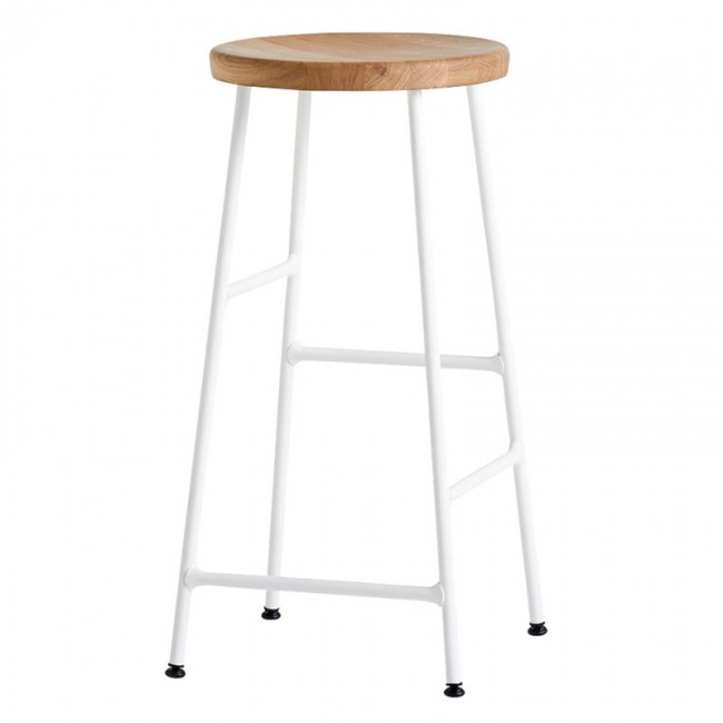 HAY 헤이 Cornet bar 스톨 low cream 화이트 - oiled oak HACORNETBS-65-CW-OO
