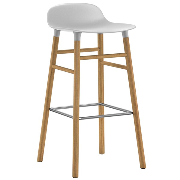 NORMANN COPENHAGEN 노만코펜하겐 Form bar 스톨 75 cm 화이트 - oak NC602798-ST-FR