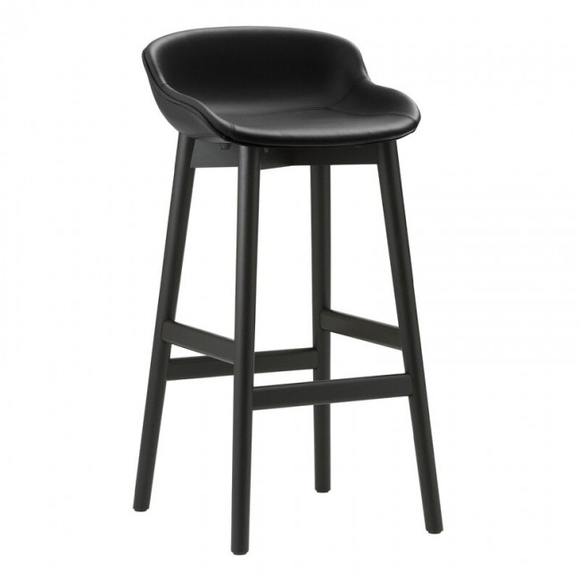 NORMANN COPENHAGEN 노만코펜하겐 Hyg bar 스톨 75 cm 블랙 oak - leather Ultra NC604457-41599