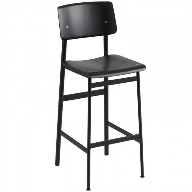 MUUTO 무토 Loft bar 스톨 75 cm 블랙 MU30245