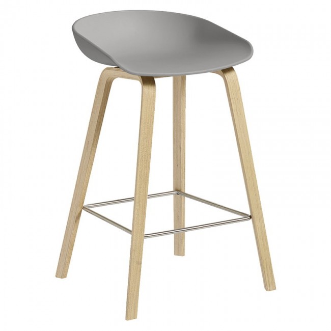 HAY 헤이 About A 스톨 AAS32 65 cm soaped oak - concrete grey HAAAS32-65CM-CGST-SOBS