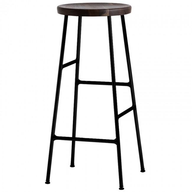 HAY 헤이 Cornet bar 스톨 high 블랙 - 스모크 oak HACORNETBS-75-SB-SMO