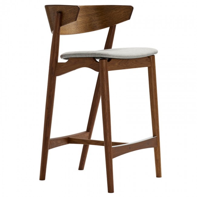 Sibast No 7 bar 스톨 65 cm 스모크 oak - grey Remix 123 SBNO7BS-65-SMO-REMIX123