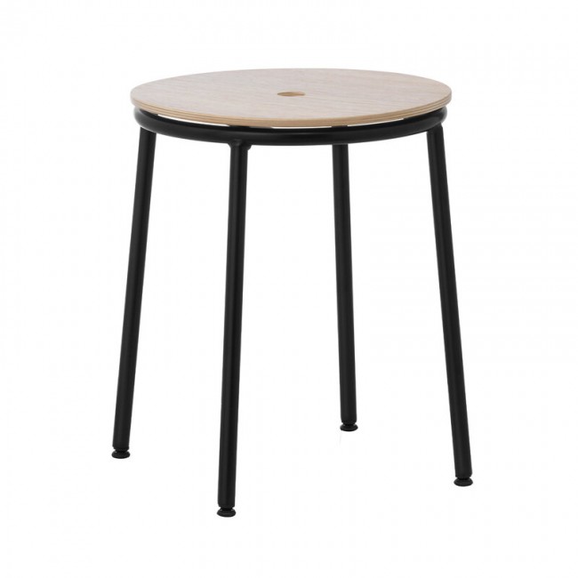 NORMANN COPENHAGEN 노만코펜하겐 Circa 스톨 블랙 steel - oak NC506070