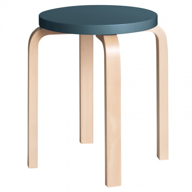 ARTEK 알토 스툴 E60 블루 - birch Artek Aalto stool E60  blue - birch 01335