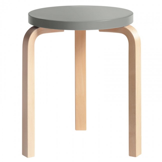 ARTEK 알토 스툴 60 grey - birch Artek Aalto stool 60  grey - birch 01245