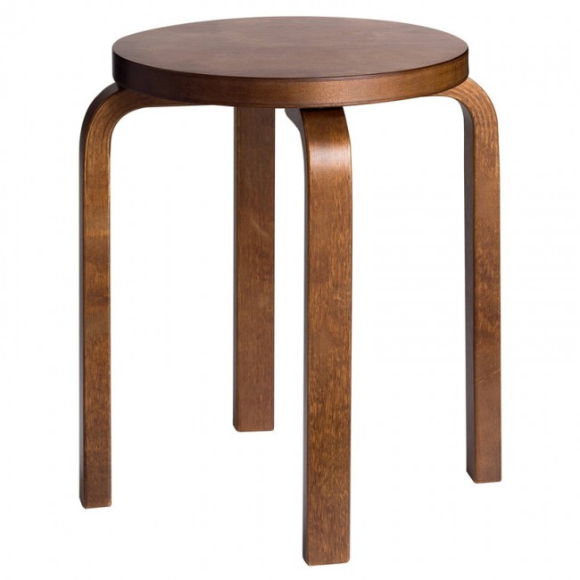 ARTEK 알토 스툴 E60 월넛 Artek Aalto stool E60  walnut 01243
