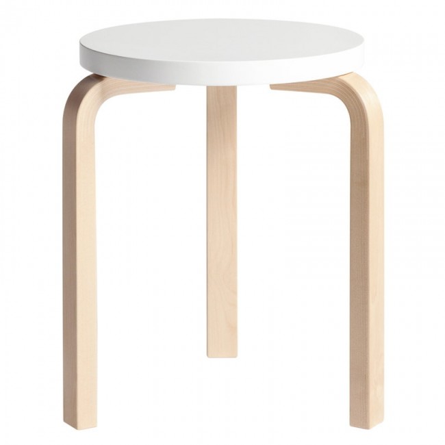 ARTEK 알토 스툴 60 화이트 - birch Artek Aalto stool 60  white - birch 01242