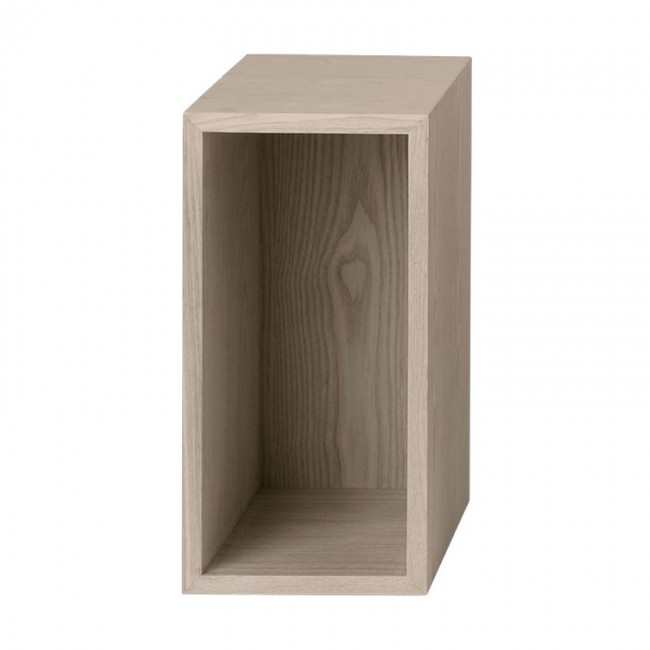 MUUTO 무토 Stacked 2.0 shelf module w/ background small oak MU15617