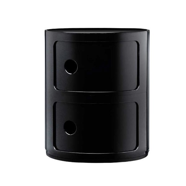 KARTELL 콤포니빌리 스토리지 유닛 2 modules 블랙 Kartell Componibili storage unit  2 modules  black 01142