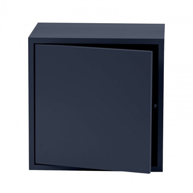 MUUTO 무토 Stacked 2.0 shelf module w/ door 미디움 mi_dnight 블루 MU15770