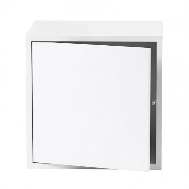 MUUTO 무토 Stacked 2.0 shelf module w/ door 미디움 화이트 MU15660