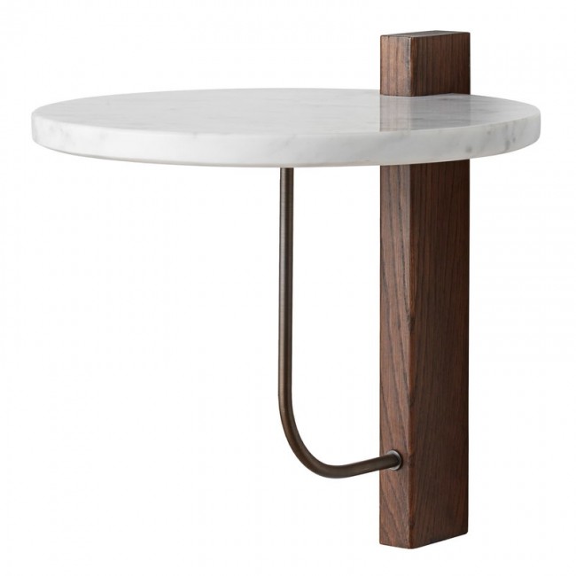 MENU Corbel shelf 다크 stained oak - 카라라 마블 MENU Corbel shelf  dark stained oak - Carrara marble 01090
