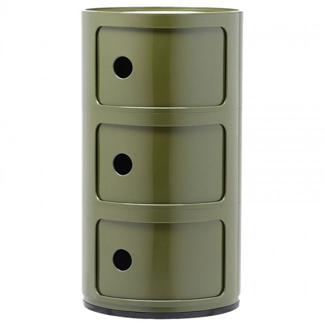 KARTELL 콤포니빌리 스토리지 유닛 3 modules 그린 Kartell Componibili storage unit  3 modules  green 01084