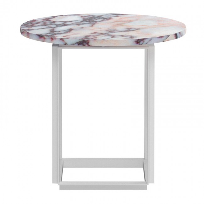 NEW WORKS 뉴 웍스 Florence 사이드 테이블 50 cm 화이트 - marble Viola NW40766-40752
