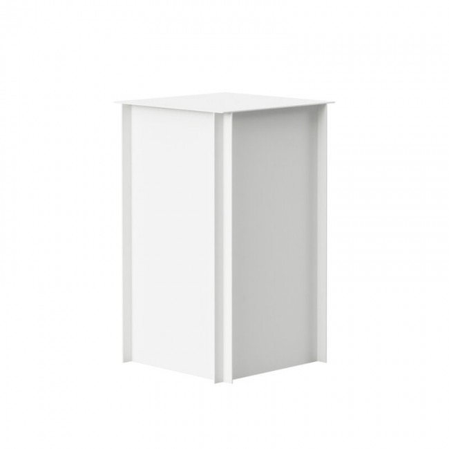 Nichba Pedestal 45 사이드 테이블 화이트 NIC-900127W