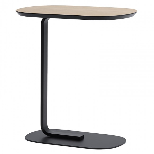 MUUTO 무토 Relate 사이드 테이블 h. 60 5 cm oak - 블랙 MU13904