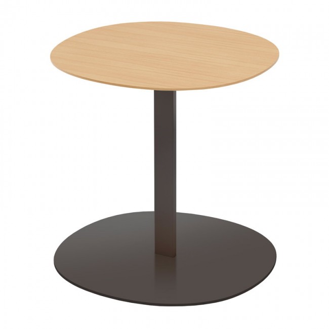 Viccarbe Serra low 테이블 round 블랙 - matt oak VC-SE50RNNQ