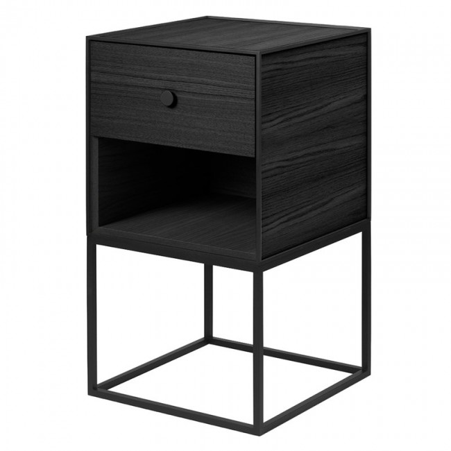 BY LASSEN 바이라센 Frame 35 사이드BOARD with 1 drawer 블랙 stained ash BY39404