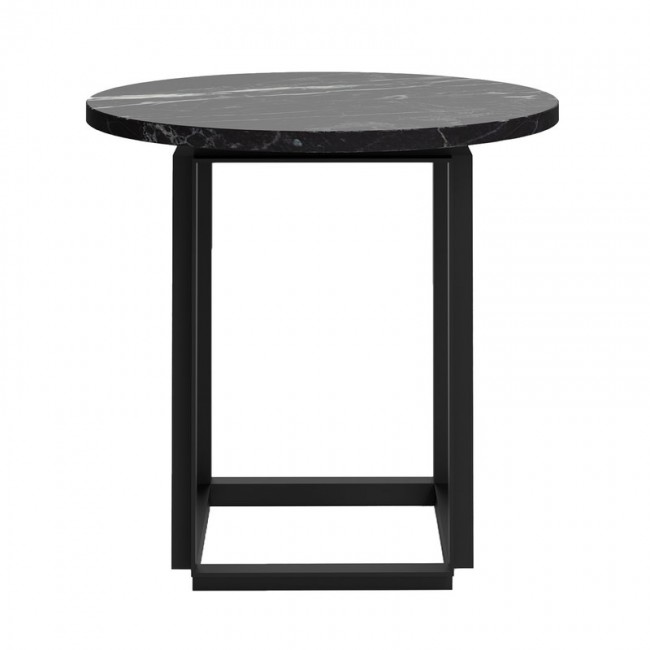 NEW WORKS 뉴 웍스 Florence 사이드 테이블 50 cm 블랙 - marble NW40760