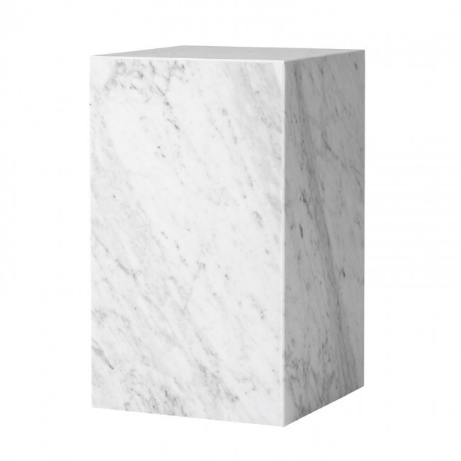 MENU Plinth 테이블 high 화이트 카라라 마블 MENU Plinth table  high  white Carrara marble 00684