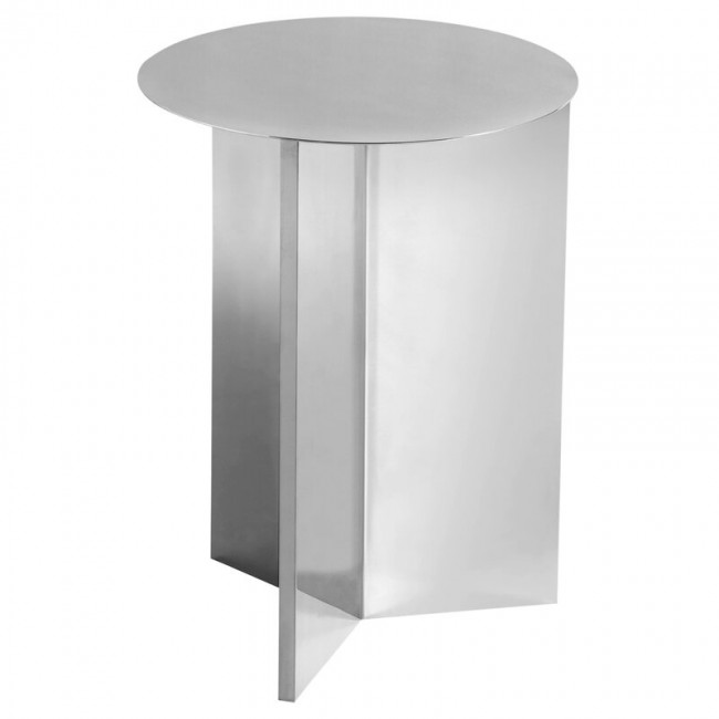 HAY 헤이 Slit 테이블 35 cm high polished steel HA102482-600
