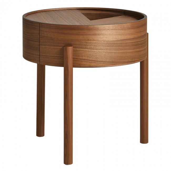 WOUD 우드 Arc 사이드 테이블 매트 래커 walnut WD110508