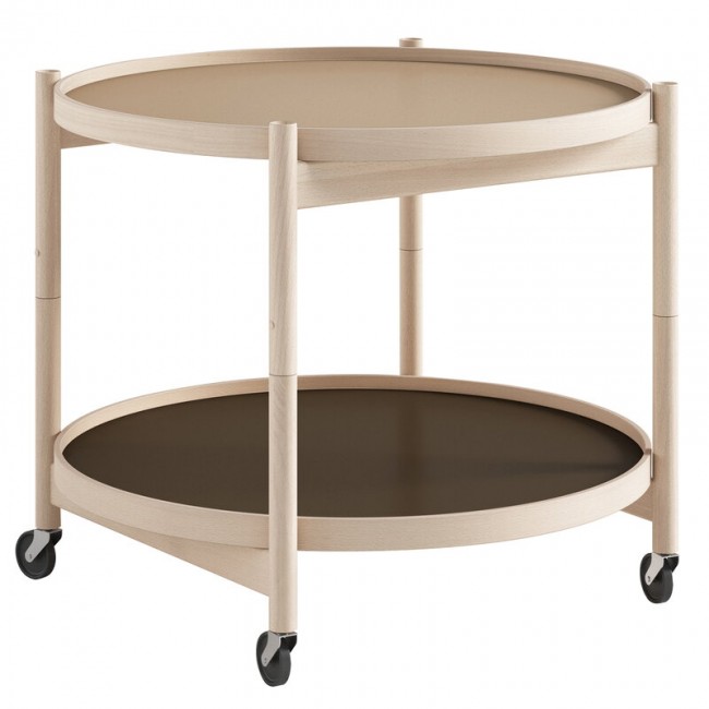 Brdr. Krueger Boelling 트레이 테이블 60 cm oiled beech - earth BRD-BBO3-BOL-EA
