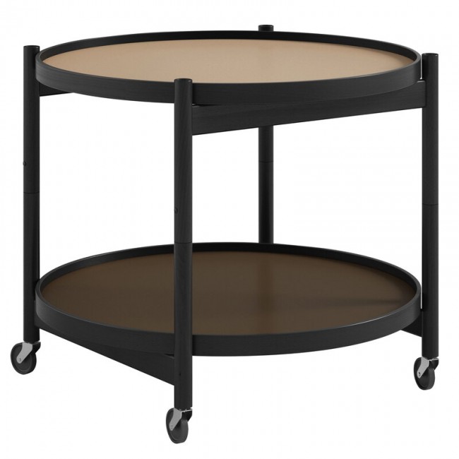 Brdr. Krueger Boelling 트레이 테이블 60 cm 블랙 래커 beech - earth BRD-BBO3-BBA-EA