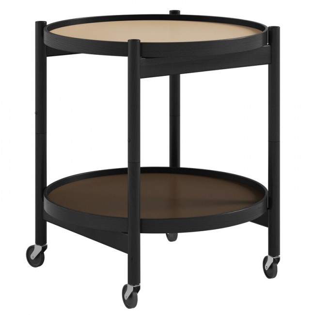 Brdr. Krueger Boelling 트레이 테이블 50 cm 블랙 래커 beech - earth BRD-BBO1-BBA-EA