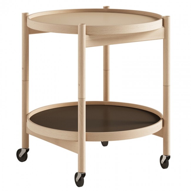 Brdr. Krueger Boelling 트레이 테이블 50 cm oiled beech - earth BRD-BBO1-BOL-EA